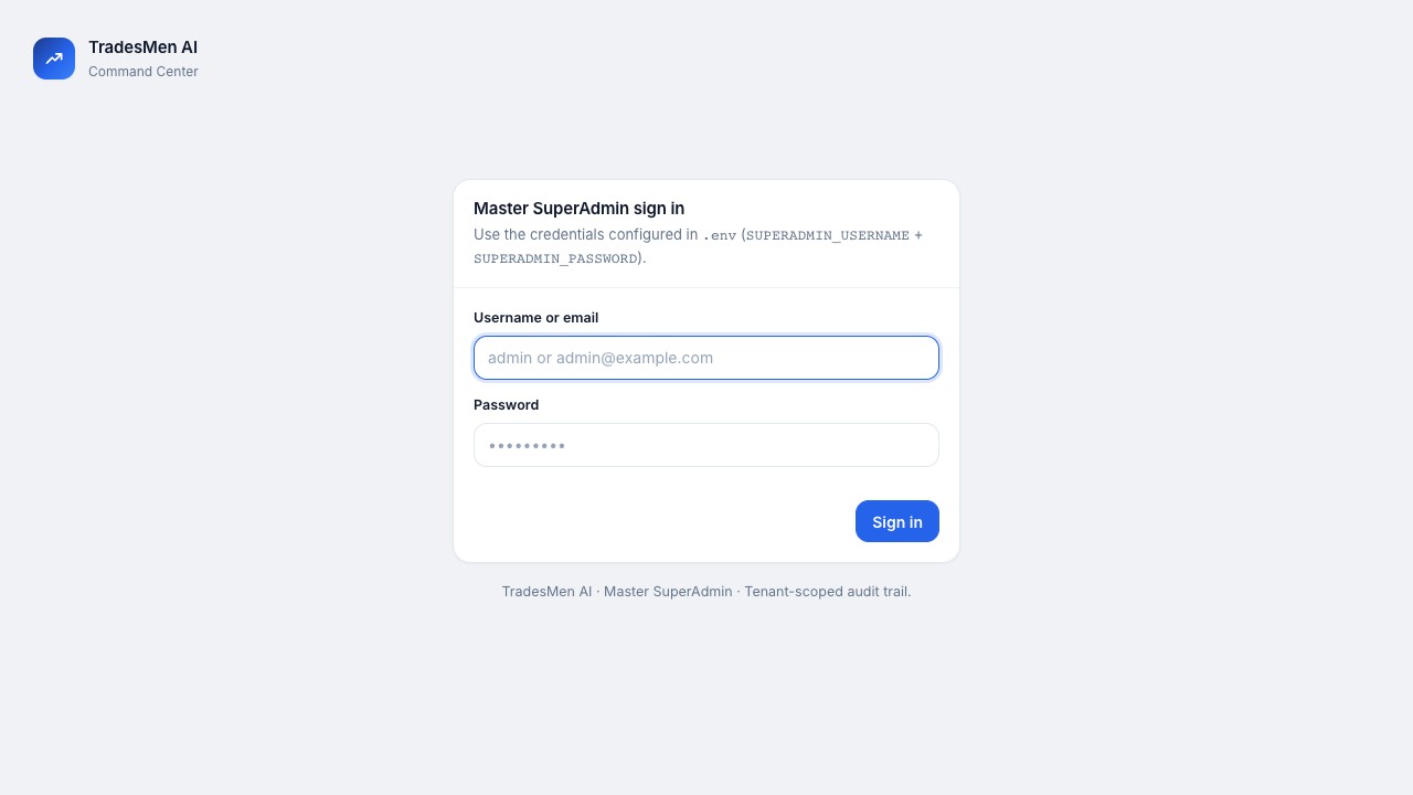 TradesMen AI approval and audit preview